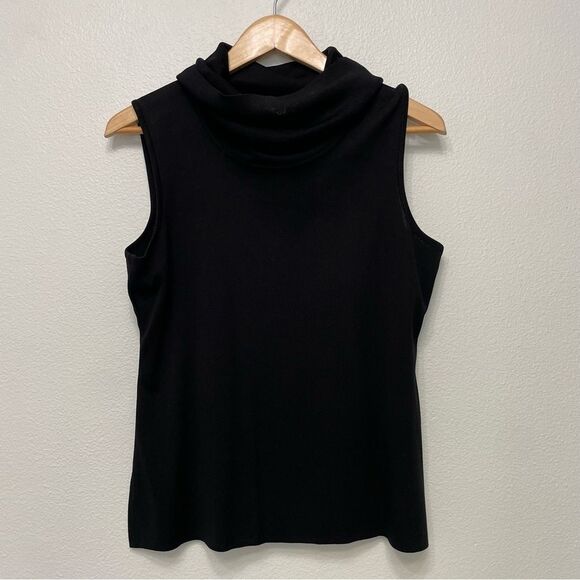 Misook Tops - Misook Cowl Neck Sleeveless Shell Black Capsule Piece Size Large